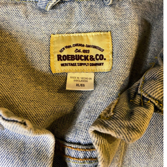 Deadstock Sears Roebucks Denim Trucker Jacket Size XL - Picture 5 of 7